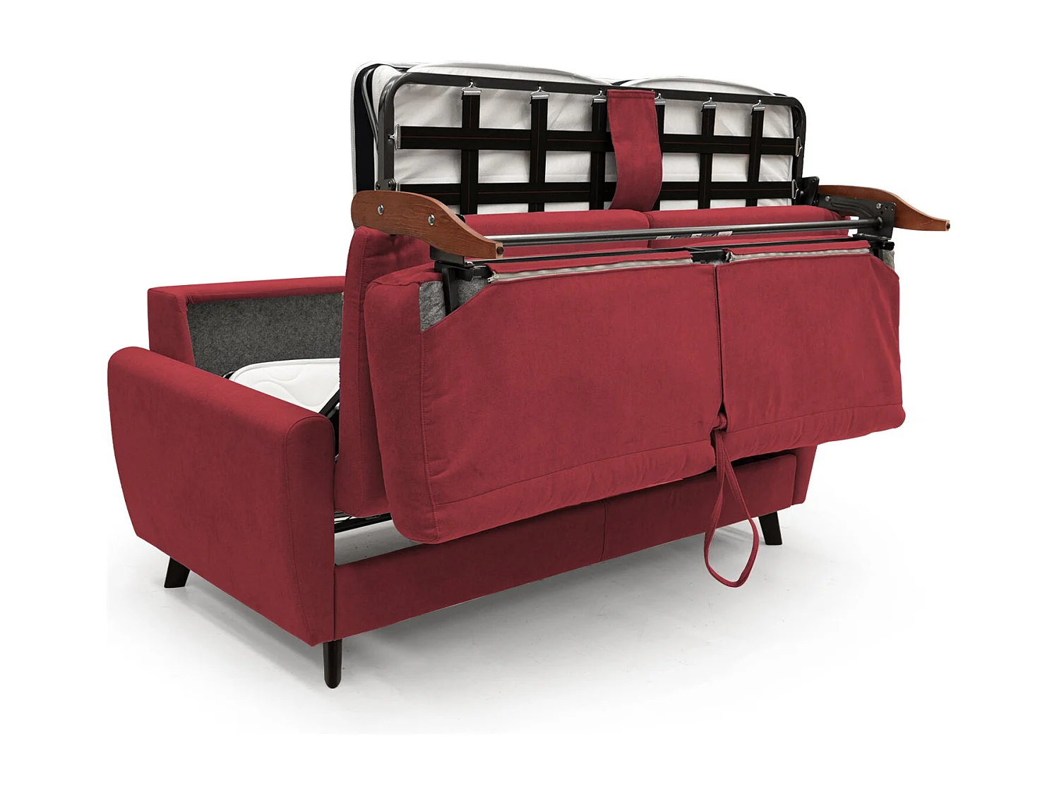 Callisto Divano letto matrimoniale 188 cm rosso