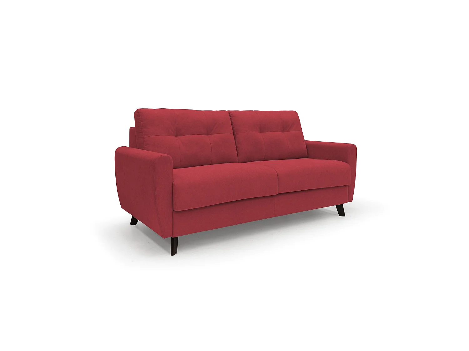 Callisto Sofá cama convertible de tela suave e impermeable 188 cm (mat. 140x197) Rojo