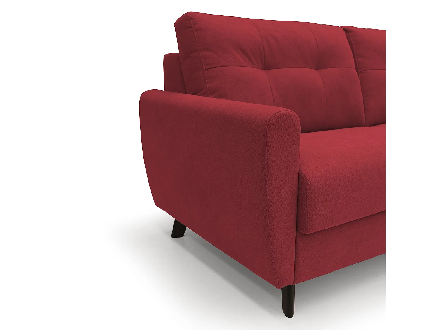 Callisto Sofá cama convertible de tela suave e impermeable 188 cm (mat. 140x197) Rojo