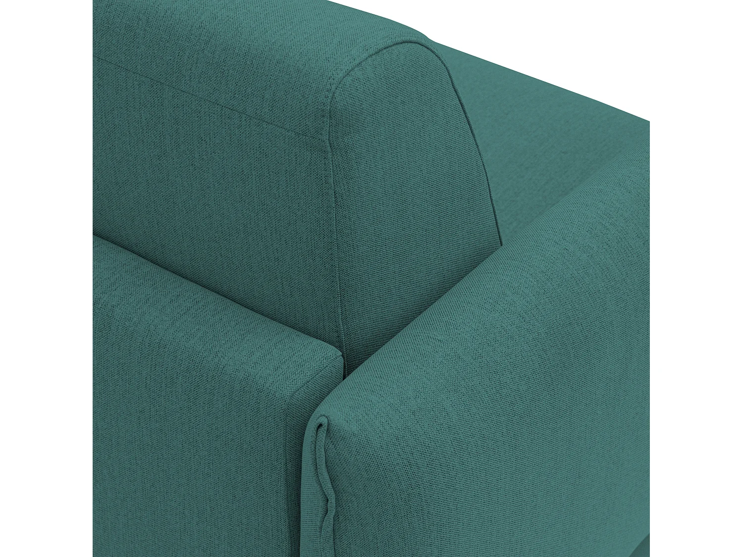 Scarlet Sofá cama convertible en tejido mixto de algodón impermeable 215 cm (mat.160x197) Azul Petróleo