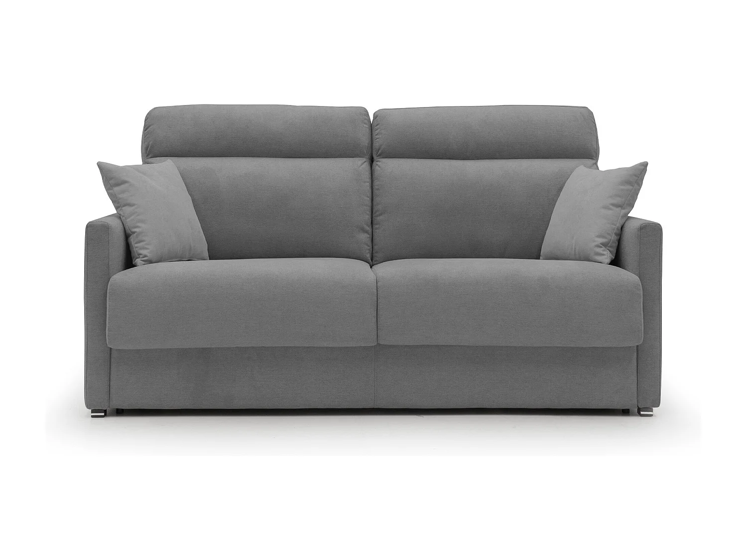 Margot Sofá cama convertible en tela suave impermeable 196 cm (mat. 160x197) Gris