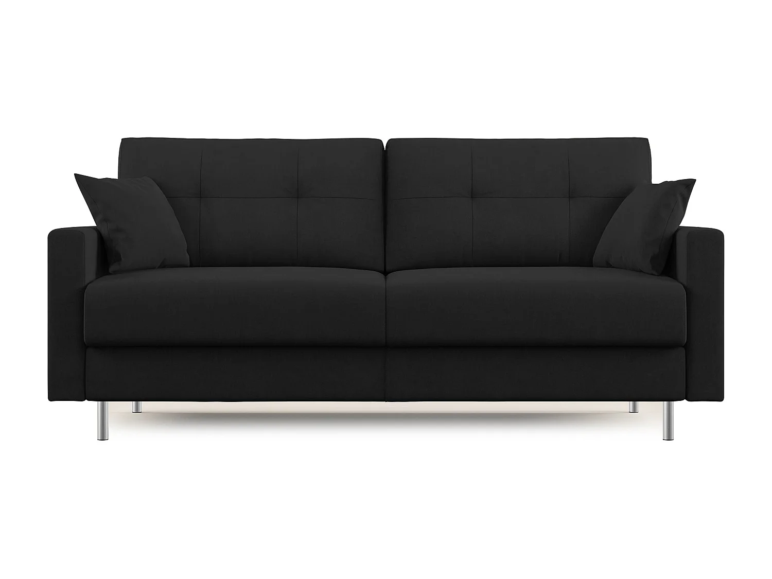 Megan Sofá convertible en microfibra extraíble 208 cm (mat. 160x197) Negro