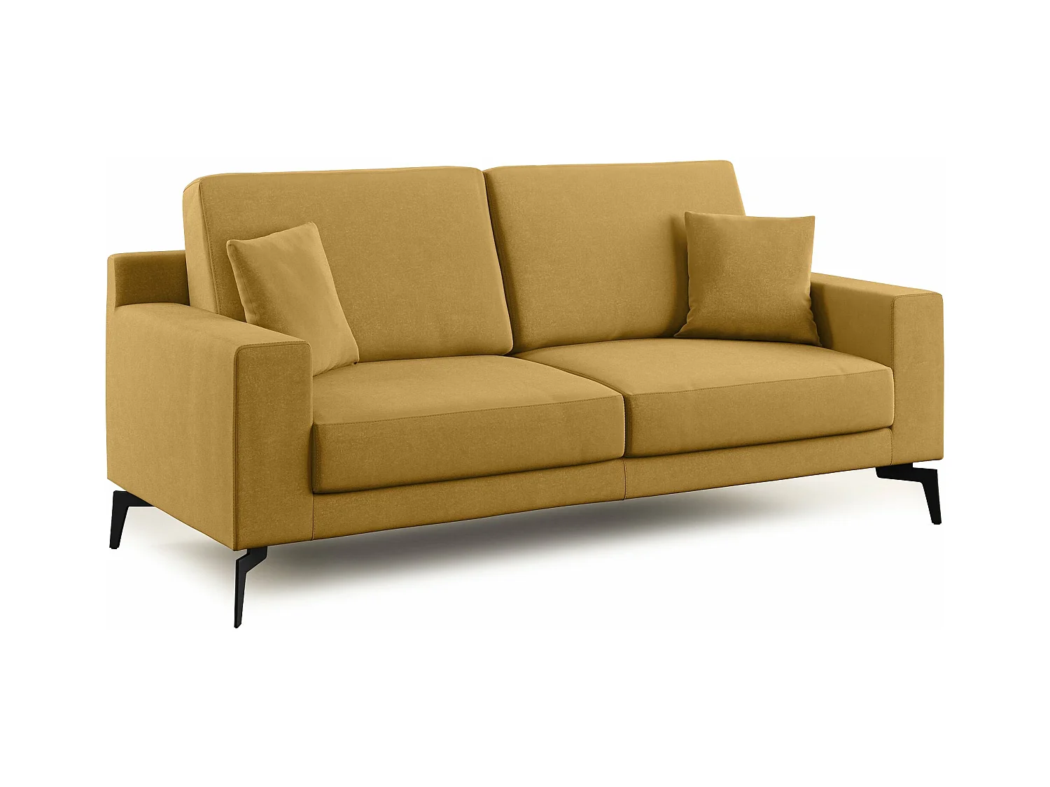 Prestige Canapé moderne en microfibre détachable T11 146 cm  jaune