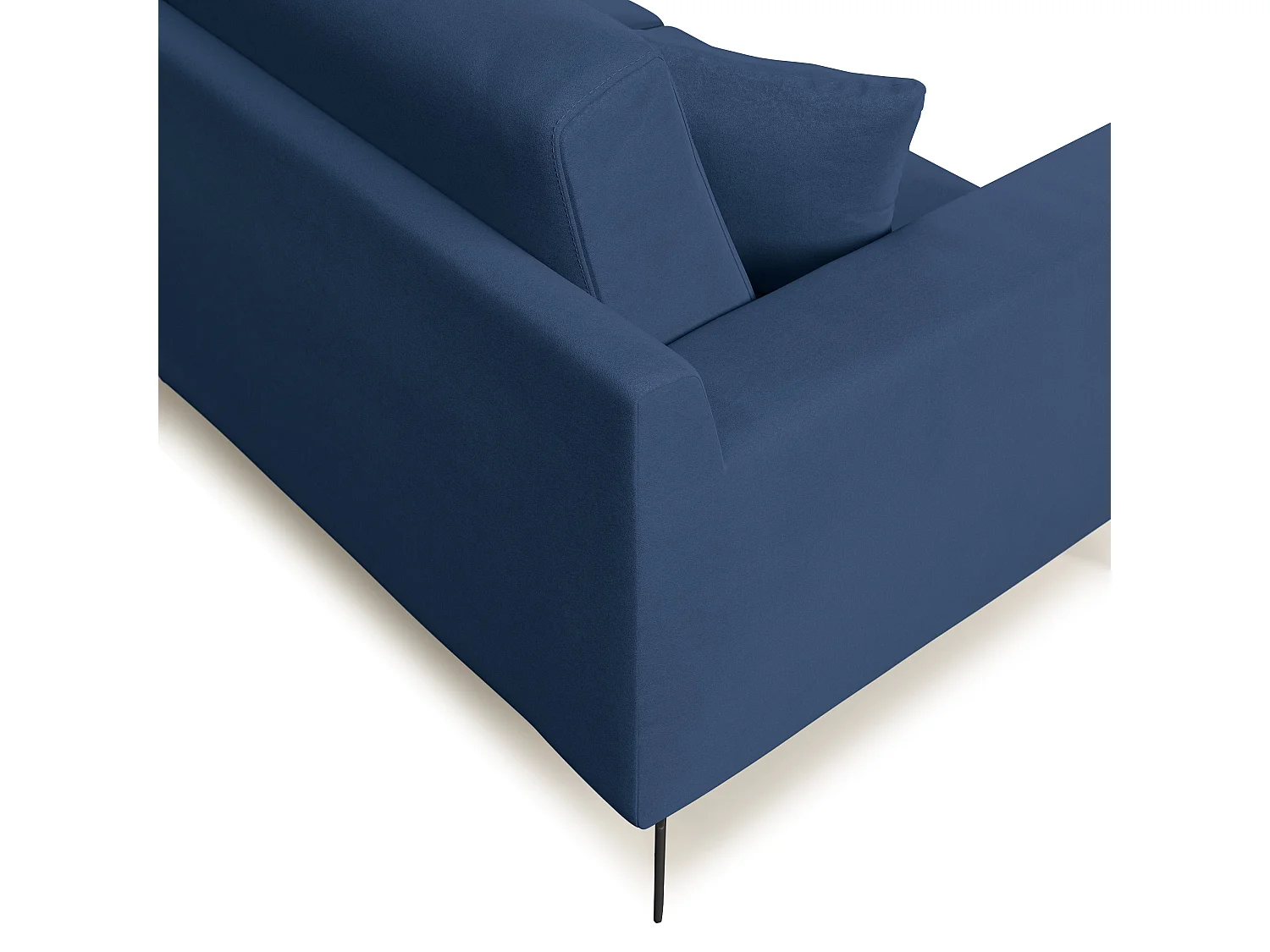 Prestige Sofá moderno en microfibra desmontable 146 cm Azul