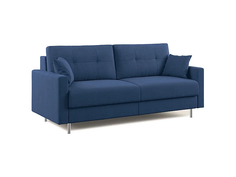 Megan Schlafsofa aus abwaschbarer Mikrofaser T11 188 cm (mat. 140x197) Blau