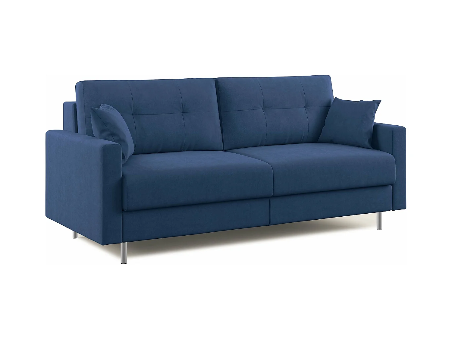 Megan Canapé convertible en microfibre détachable T11 188 cm (mat. 140x197) bleu
