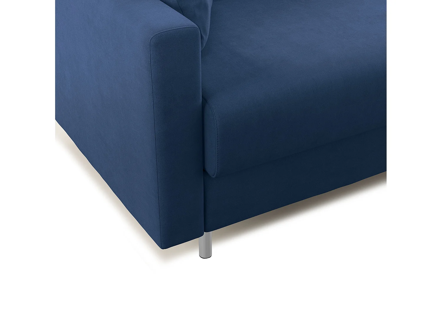 Megan Sofá convertible en microfibra extraíble 188 cm (mat. 140x197) Azul