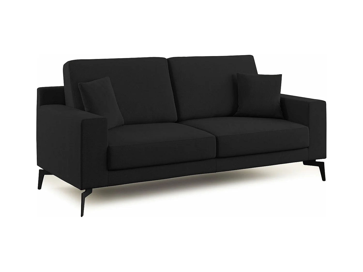 Prestige Canapé moderne en microfibre détachable T11 146 cm  noir
