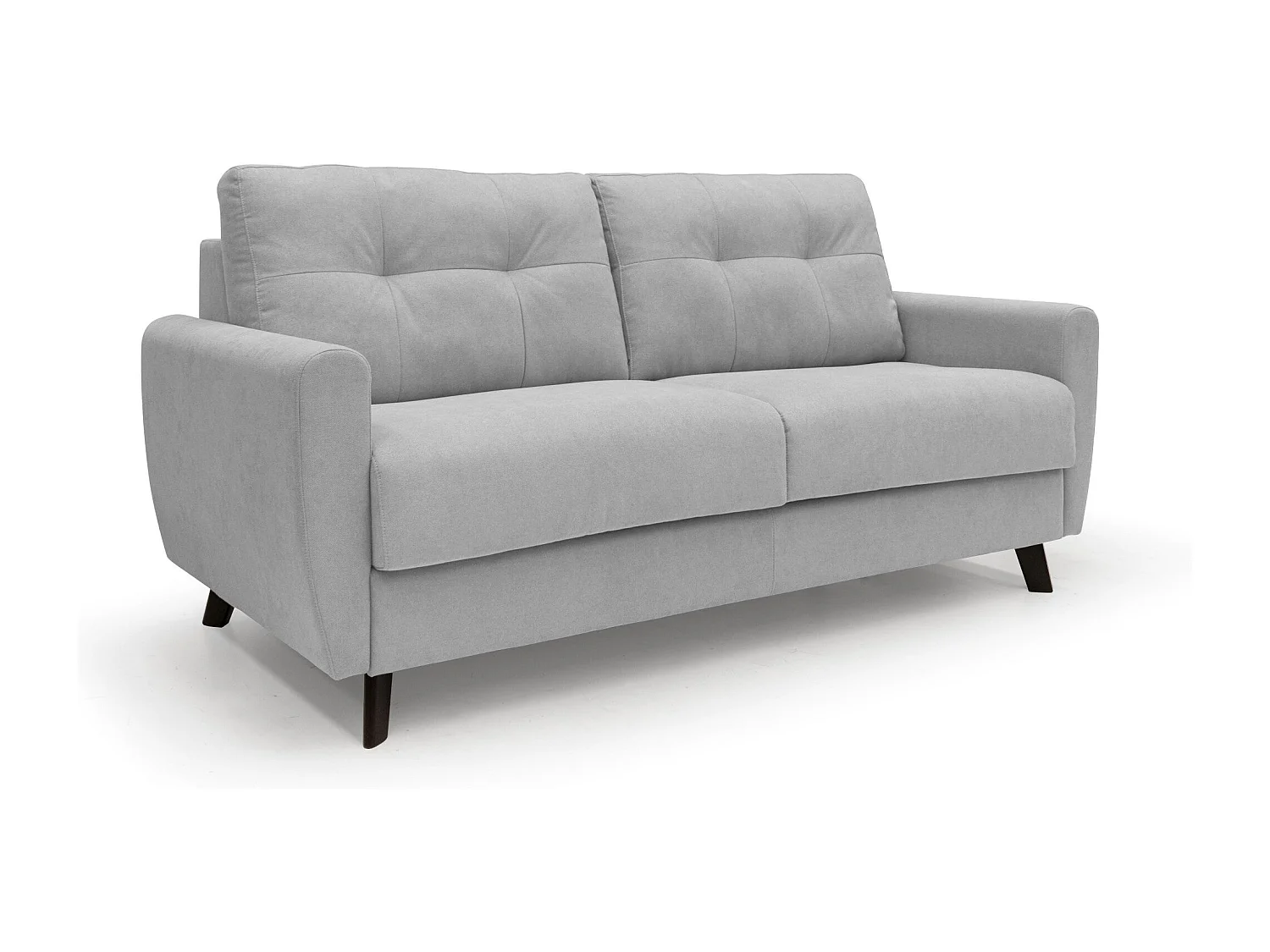 Callisto Sofá cama convertible de tela suave e impermeable 208 cm (mat. 160x197) Gris Claro