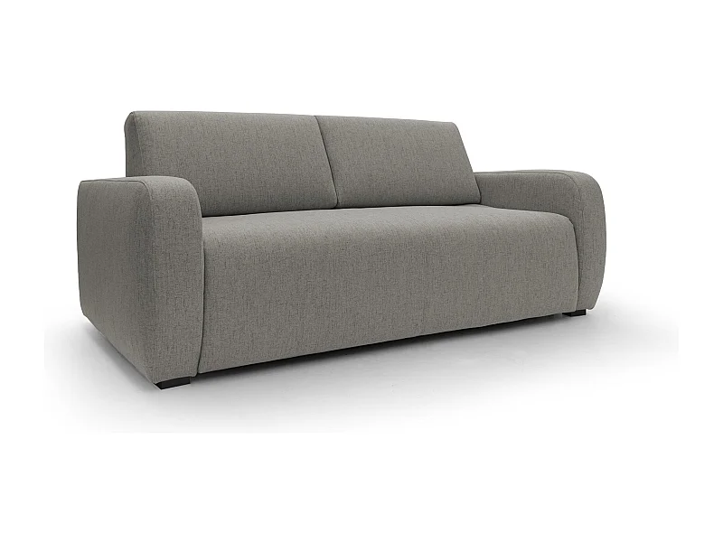 Duna Canapé lit convertible matelas 20 cm en tissu imperméable T03 215 cm (mat. 160x197) taupe