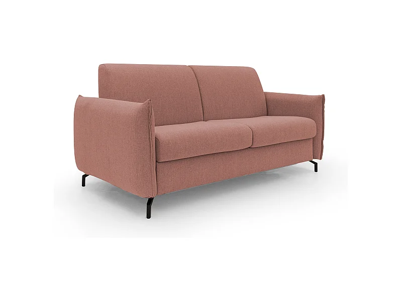 Scarlet Schlafsofa aus wasserfestem Baumwollmischgewebe T19 175 cm (mat.120x197) lachs
