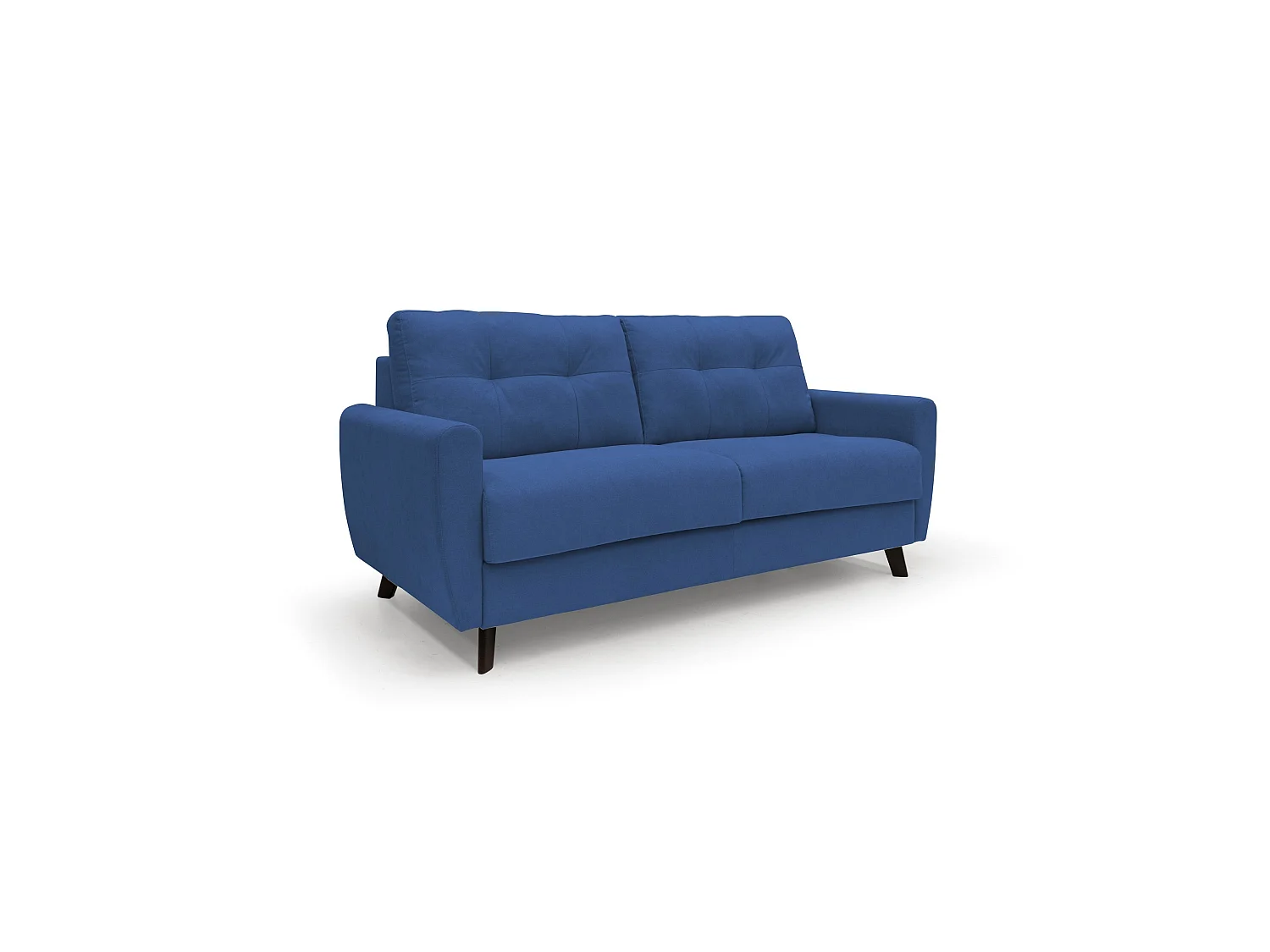 Callisto Canapé lit convertible en tissu doux imperméable T02 188 cm (mat. 140x197) bleu