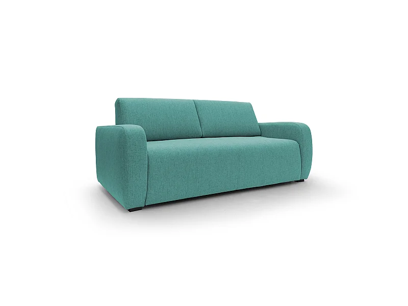 Duna Schlafsofa mit 20 cm Matratze aus wasserfestem Stoff T03 215 cm (mat. 160x197) grün