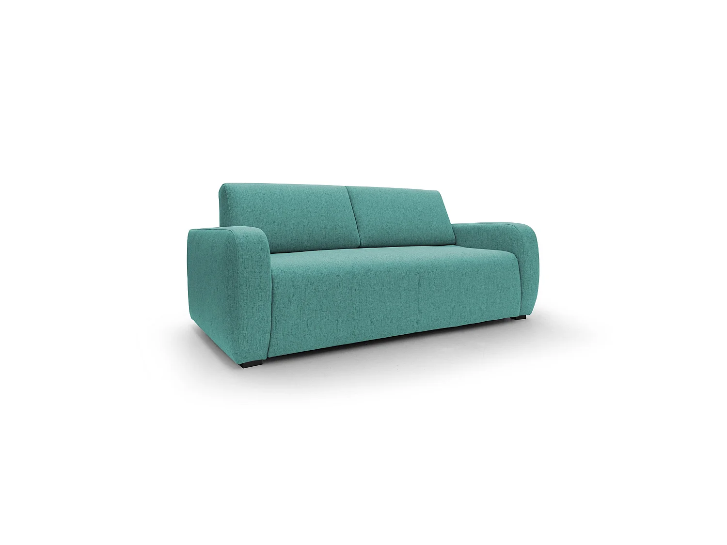 Duna Canapé lit convertible matelas 20 cm en tissu imperméable T03 215 cm (mat. 160x197) vert