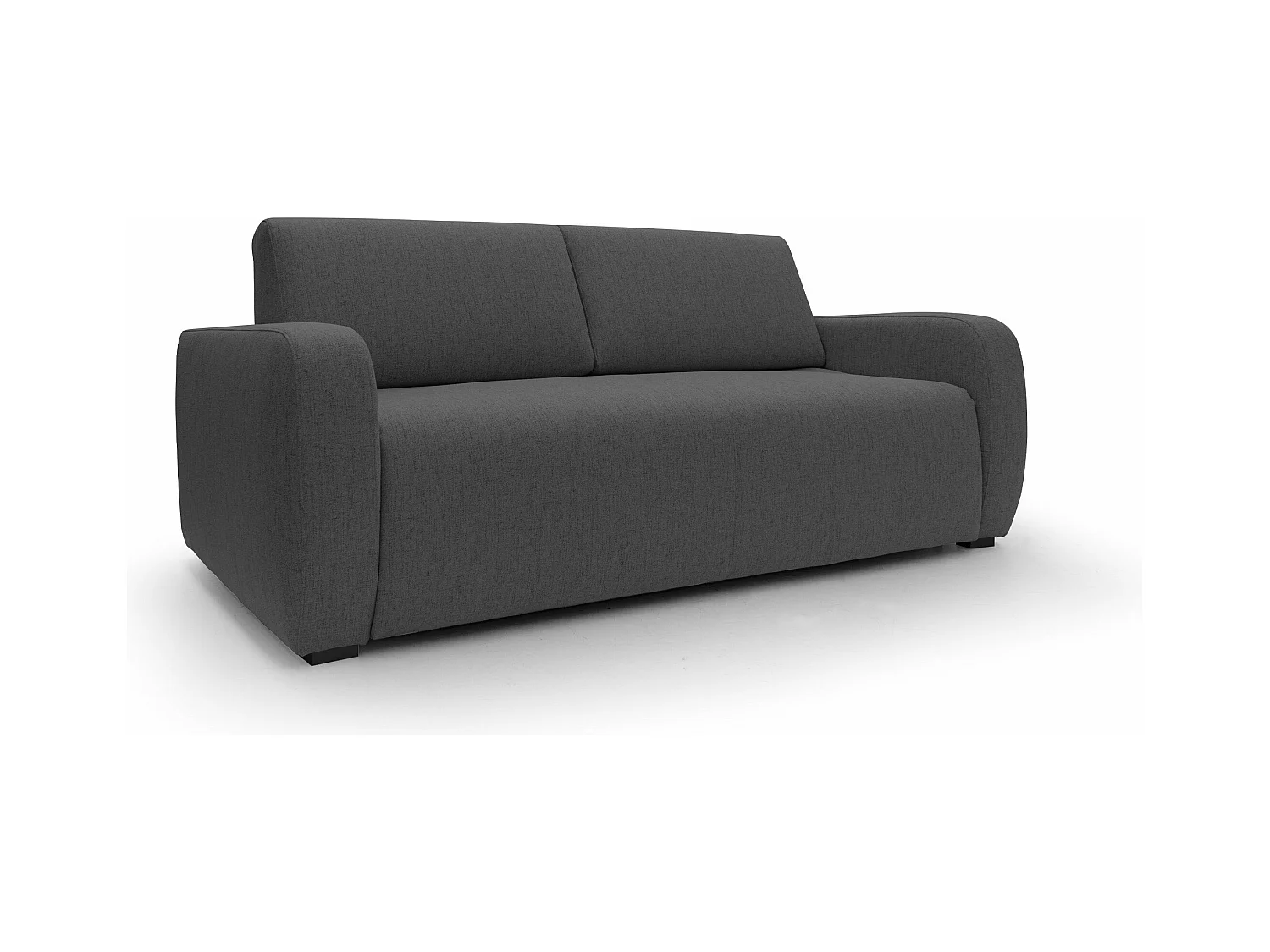 Duna Canapé lit convertible matelas 20 cm en tissu imperméable T03 195 cm (mat. 140x197) anthracite