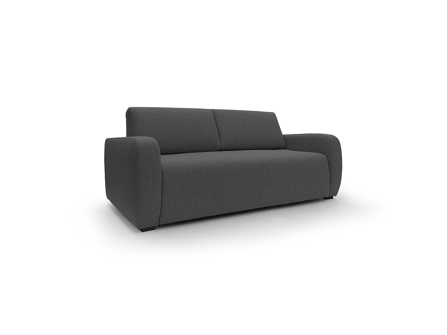 Duna Canapé lit convertible matelas 20 cm en tissu imperméable T03 195 cm (mat. 140x197) anthracite