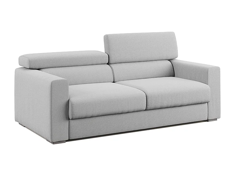 Dylan Sofa mit Bettkastenauszug aus wasserfestem, Baumwollartigem Stoff T13 158 cm grau
