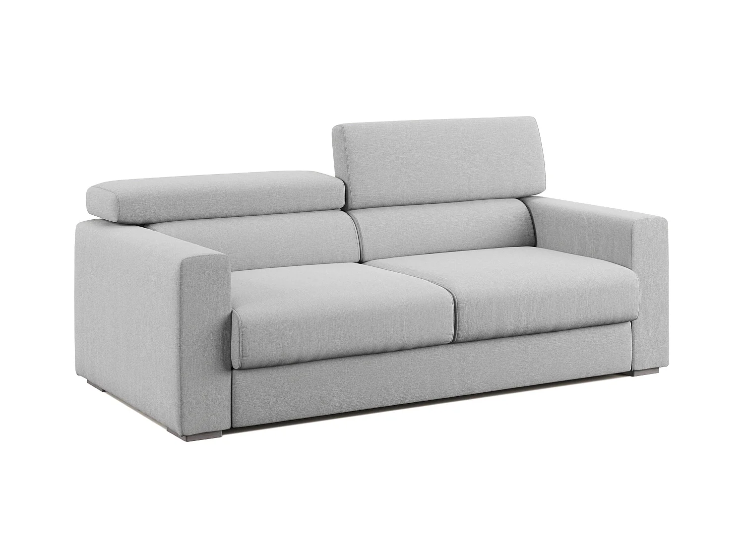 Dylan Divano con pouf estraibile 158 cm grigio