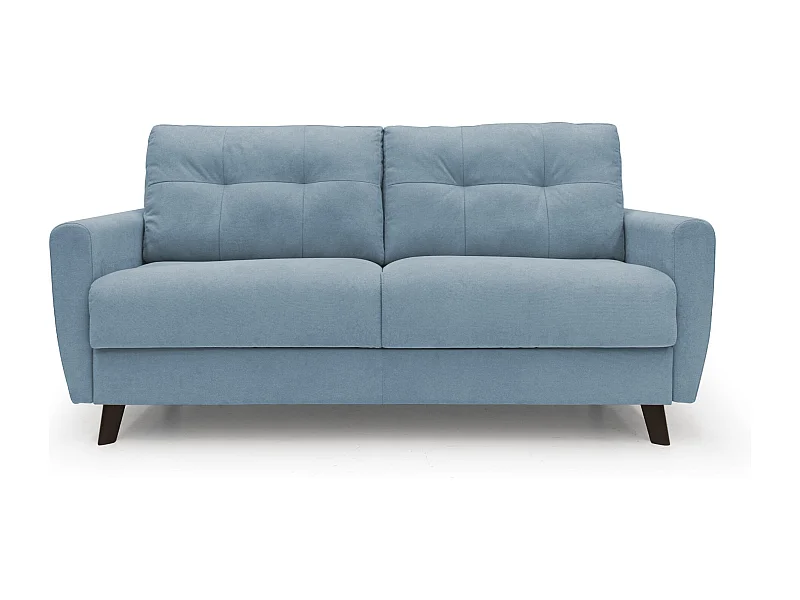 Callisto Schlafsofa aus weichem, wasserfestem Stoff T02 188 cm (mat. 140x197) baby blau
