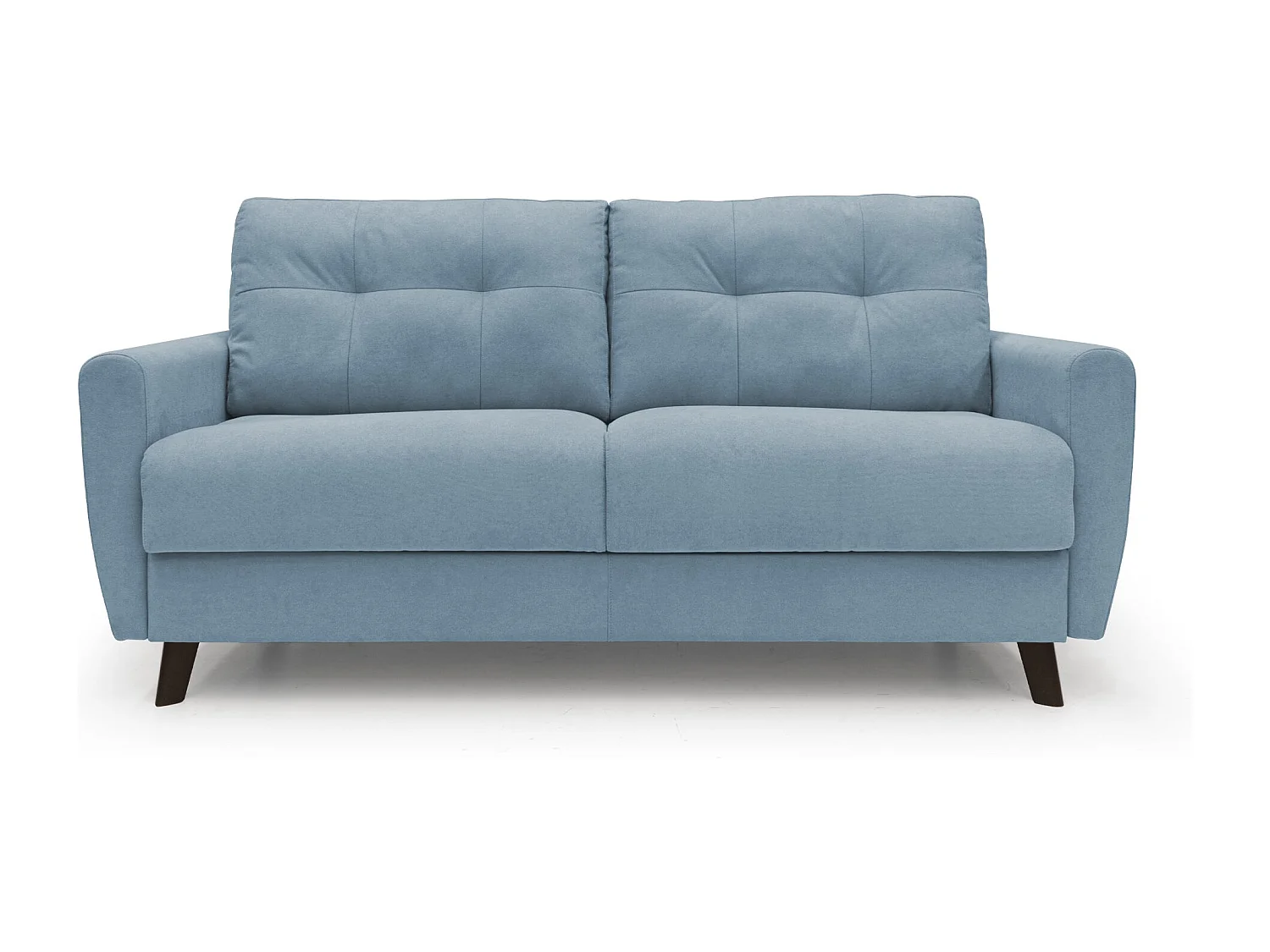 Callisto Schlafsofa aus weichem, wasserfestem Stoff T02 188 cm (mat. 140x197) baby blau