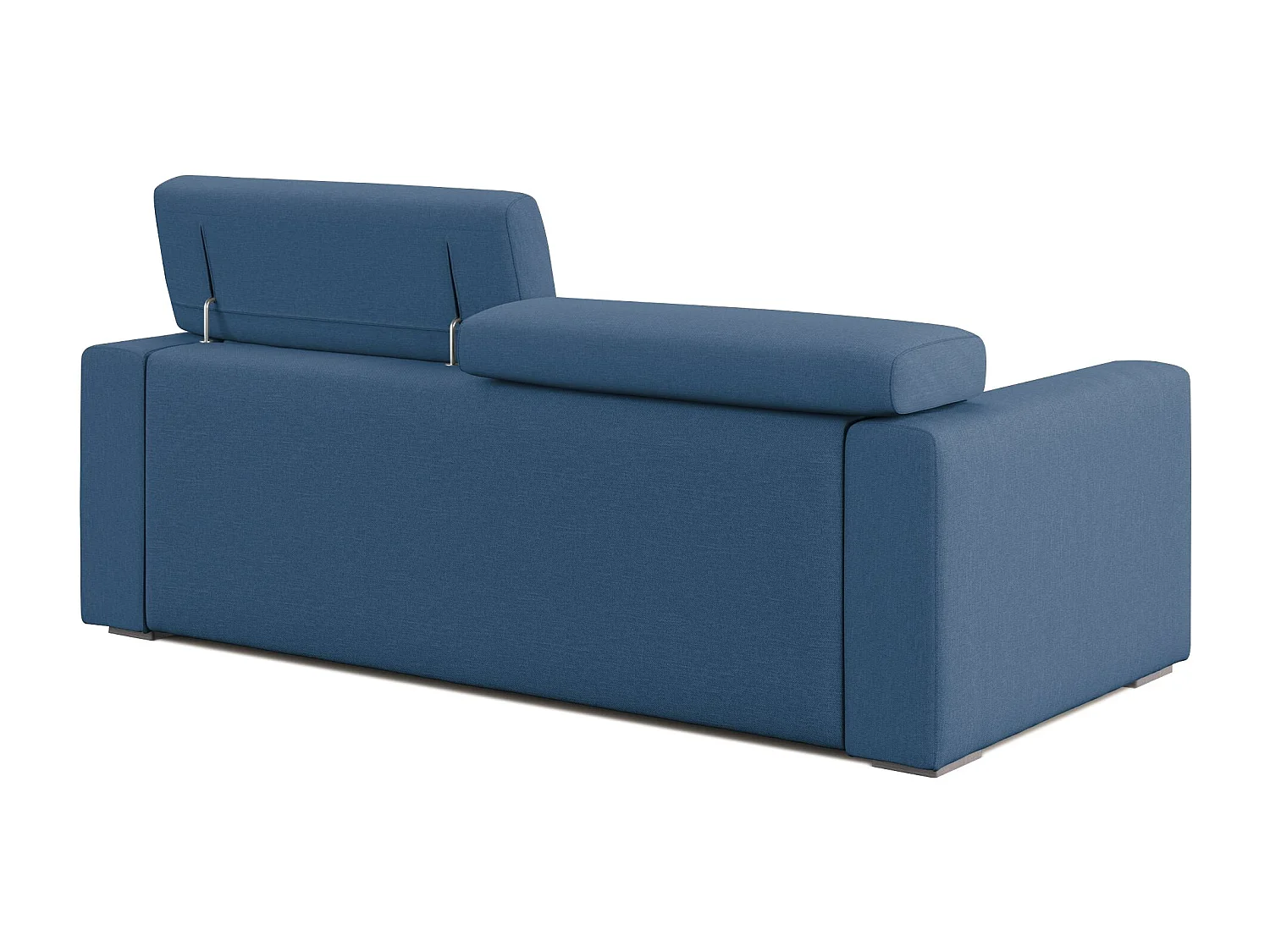 Dylan Divano con pouf estraibile 158 cm blu