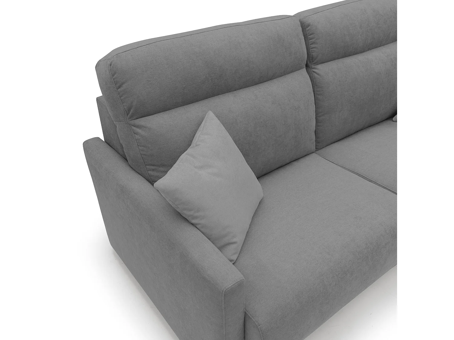 Margot Sofá cama convertible en tela suave impermeable 156 cm (mat.120x197) Gris