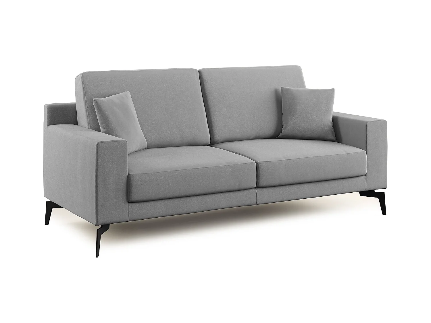 Prestige Canapé moderne en microfibre détachable T11 146 cm  gris