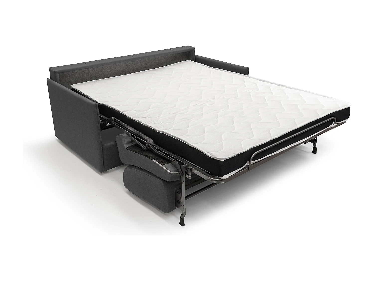 Evans Sofá cama convertible en tela impermeable 189 cm (mat. 160x197) Antracita