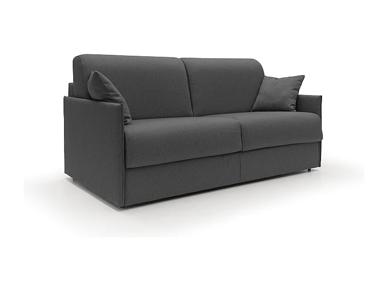 Evans Divano letto matrimoniale in tessuto impermeabile T13 189 cm (mat. 160x197) antracite