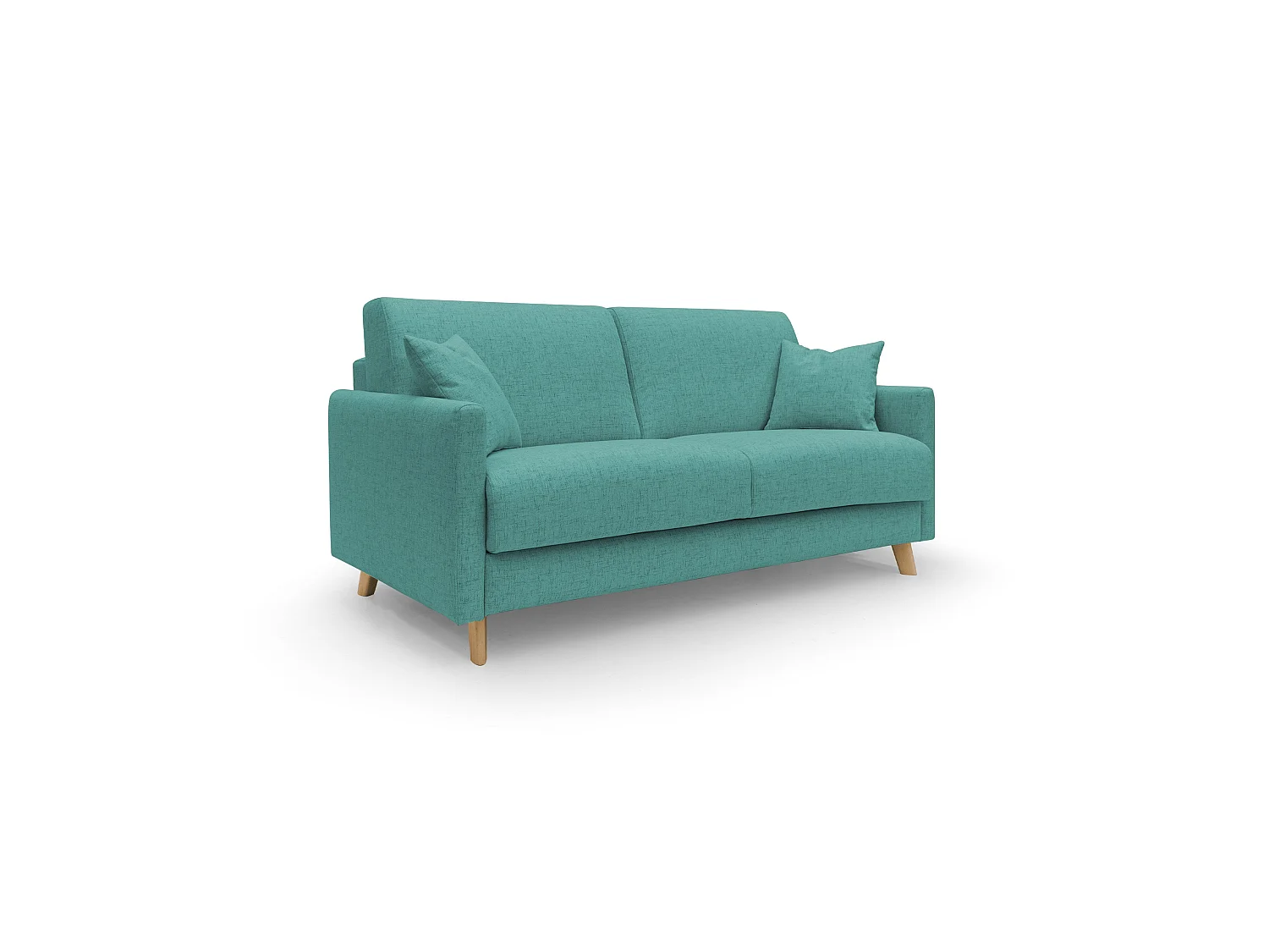 Edgar Canapé lit convertible en tissu FELIS imperméable T03 180 cm (mat. 140x197) vert aquamarine