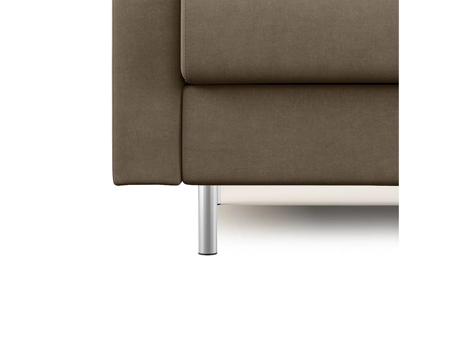 Megan Schlafsofa aus abwaschbarer Mikrofaser T11 168 cm (mat. 120x197) Braun