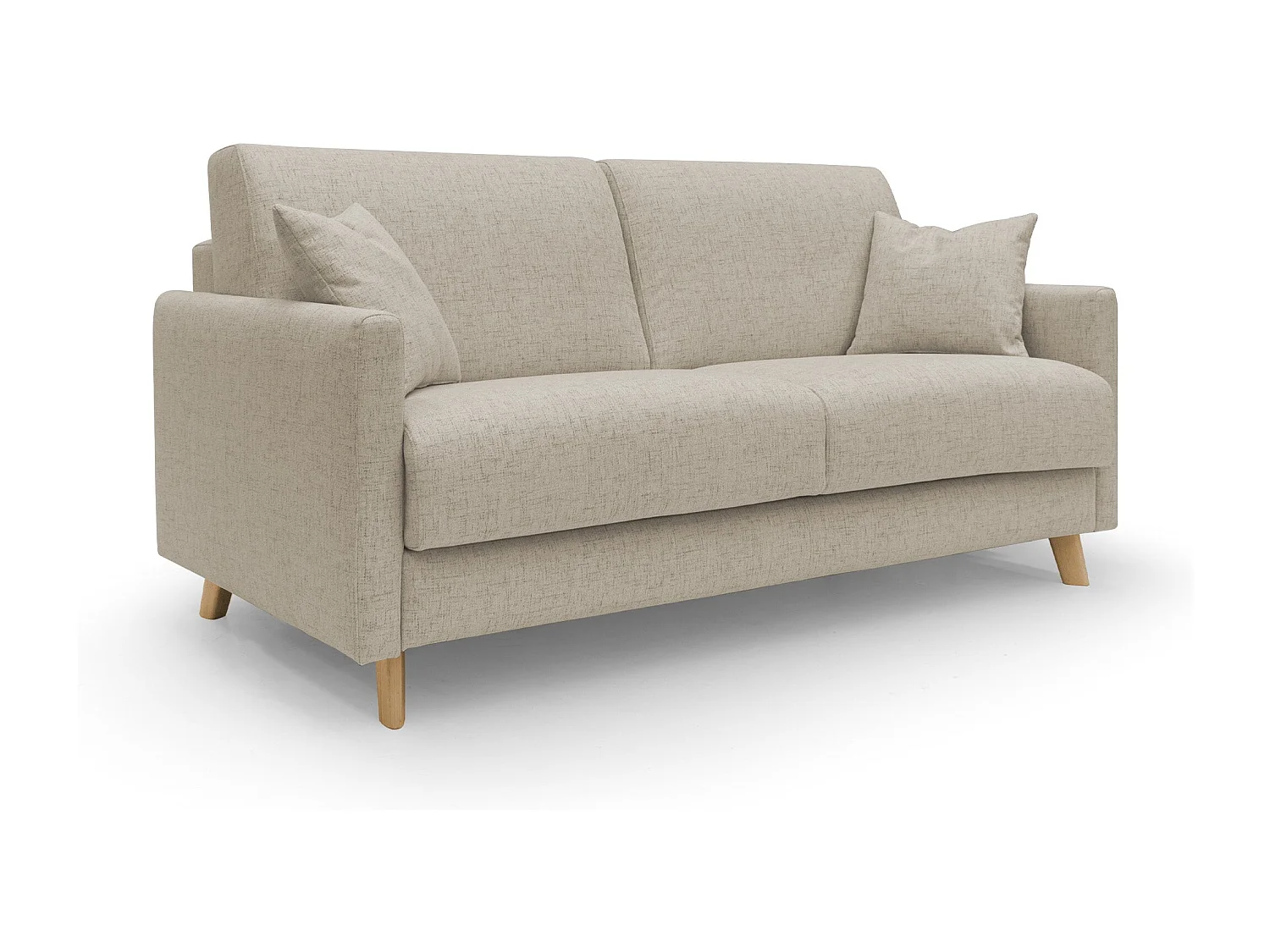 Edgar Divano letto matrimoniale in tessuto felis impermeabile T03 200 cm (mat. 160x197) beige