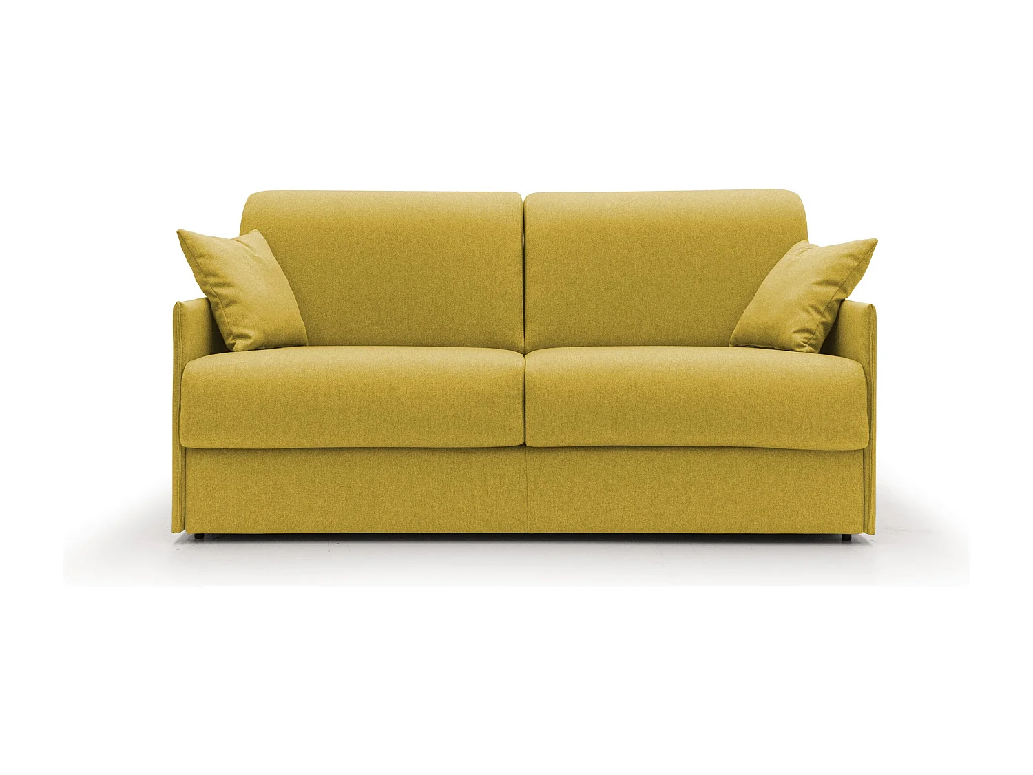 Evans Schlafsofa aus wasserfestem Stoff T13 149 cm (mat. 120x197)  gelb
