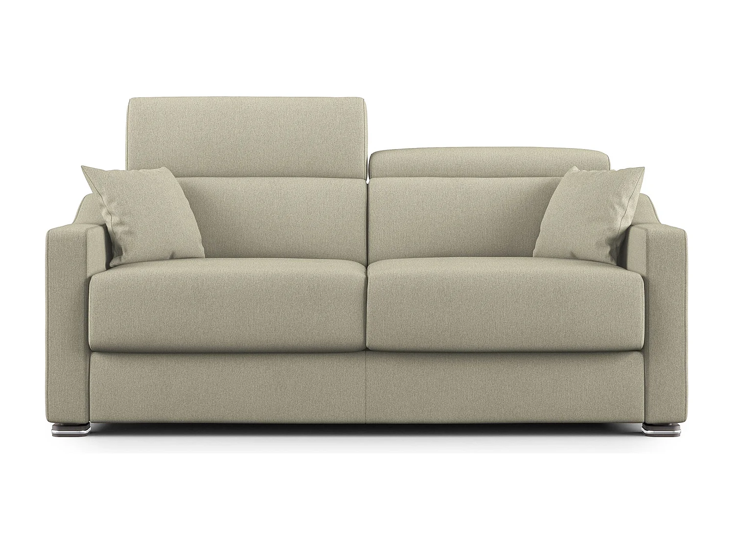 Amber Schlafsofa aus schmutzabweisendem Stoff T05 171 cm (mat. 120x197)  creme