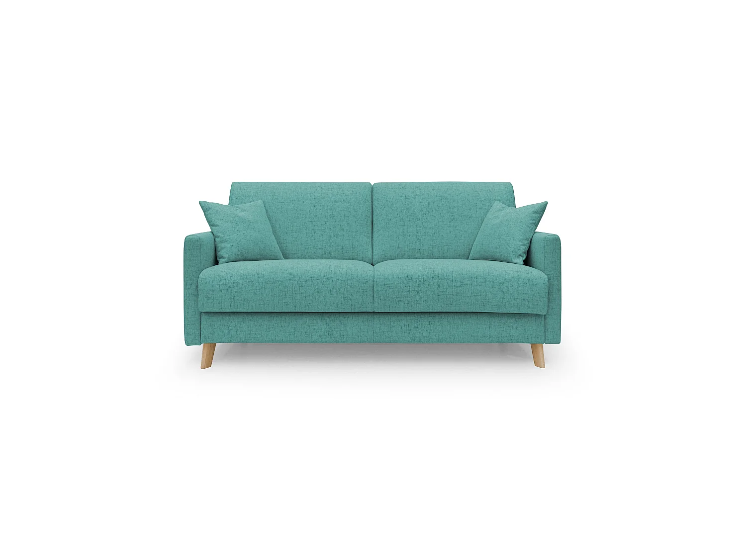 Edgar Divano letto matrimoniale in tessuto felis impermeabile T03 200 cm (mat. 160x197) verde acqua