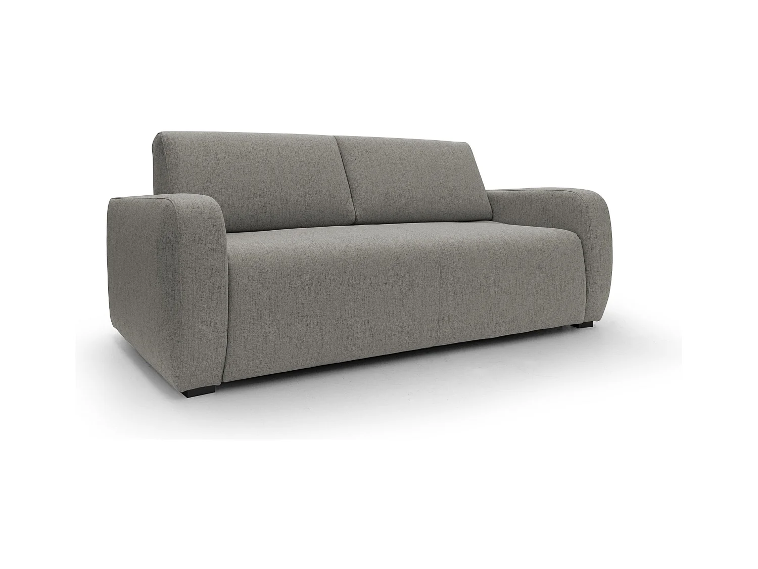 Duna Canapé lit convertible matelas 20 cm en tissu imperméable T03 195 cm (mat. 140x197) taupe