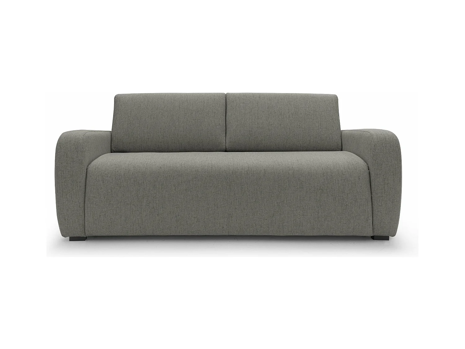 Duna Sofá cama convertible con colchón de 20 cm de tela suave flameada e impermeable 195 cm (mat. 140x197) Taupe