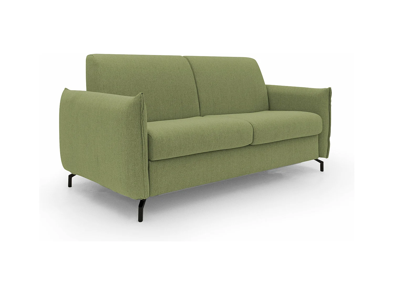 Scarlet Canapé lit convertible en tissu coton mixte imperméable T19 195 cm (mat.140x197) vert