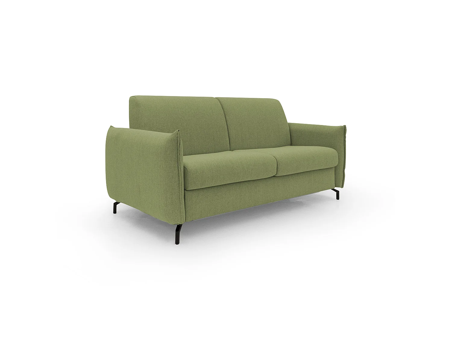 Scarlet Divano letto in tessuto misto cotone impermeabile T19 195 cm (mat.140x197) verde
