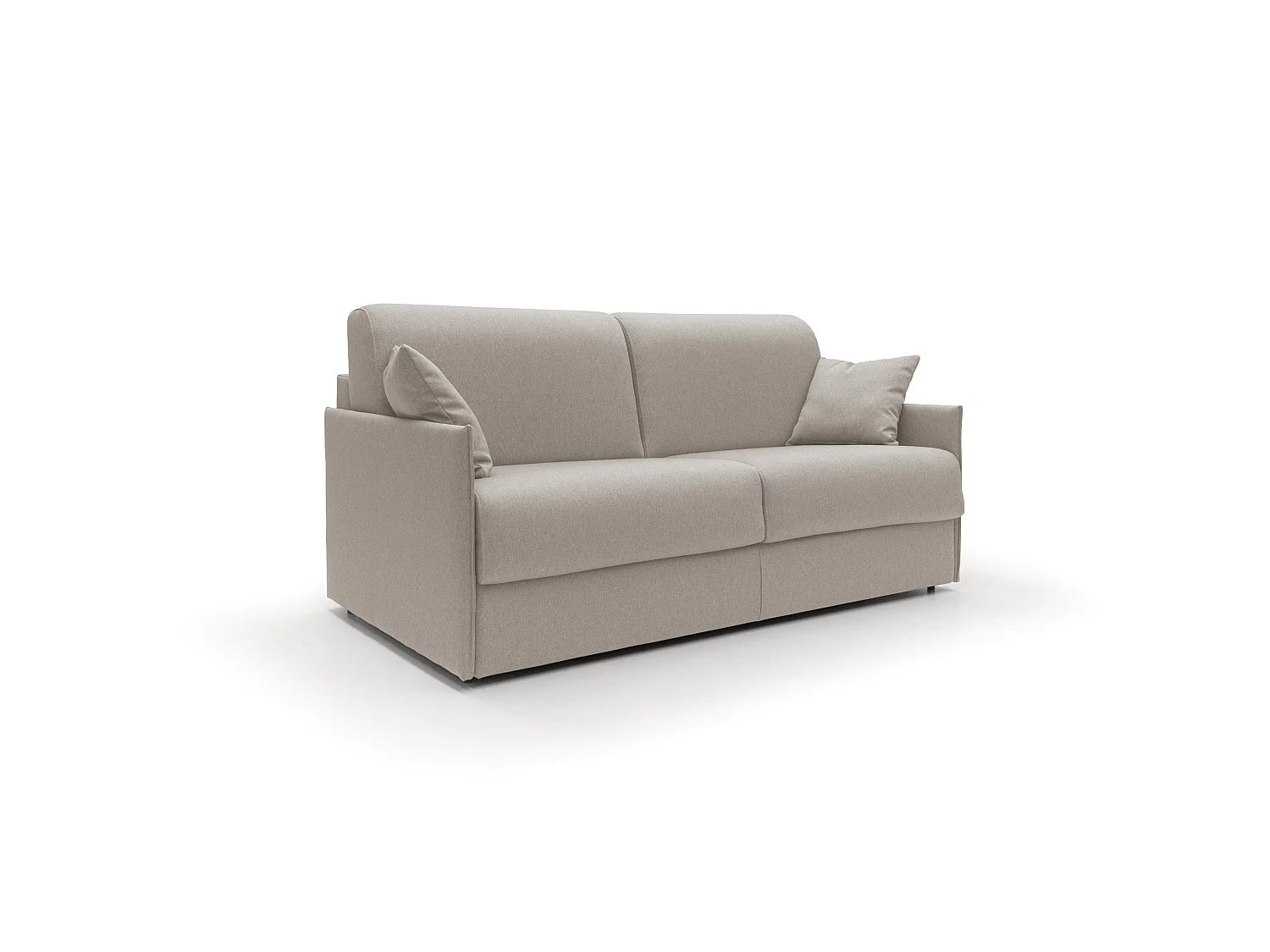 Evans Divano letto matrimoniale in tessuto impermeabile T13 189 cm (mat. 160x197) panna