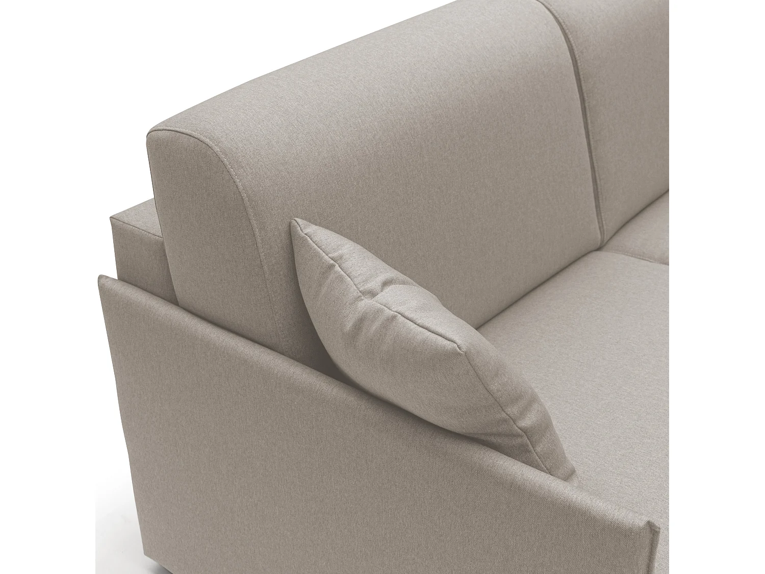 Evans Divano letto matrimoniale in tessuto impermeabile T13 189 cm (mat. 160x197) panna