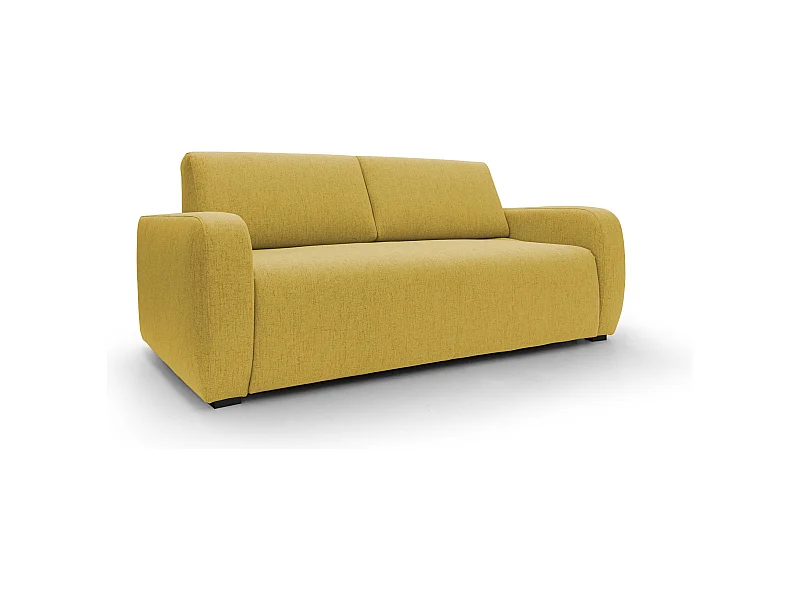 Duna Schlafsofa mit 20 cm Matratze aus wasserfestem Stoff T03 215 cm (mat. 160x197) gelb