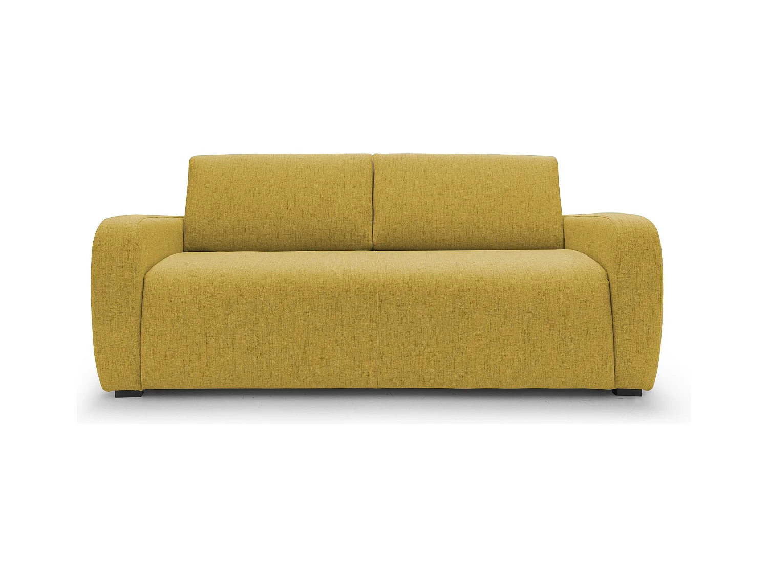 Duna Schlafsofa mit 20 cm Matratze aus wasserfestem Stoff T03 215 cm (mat. 160x197) gelb