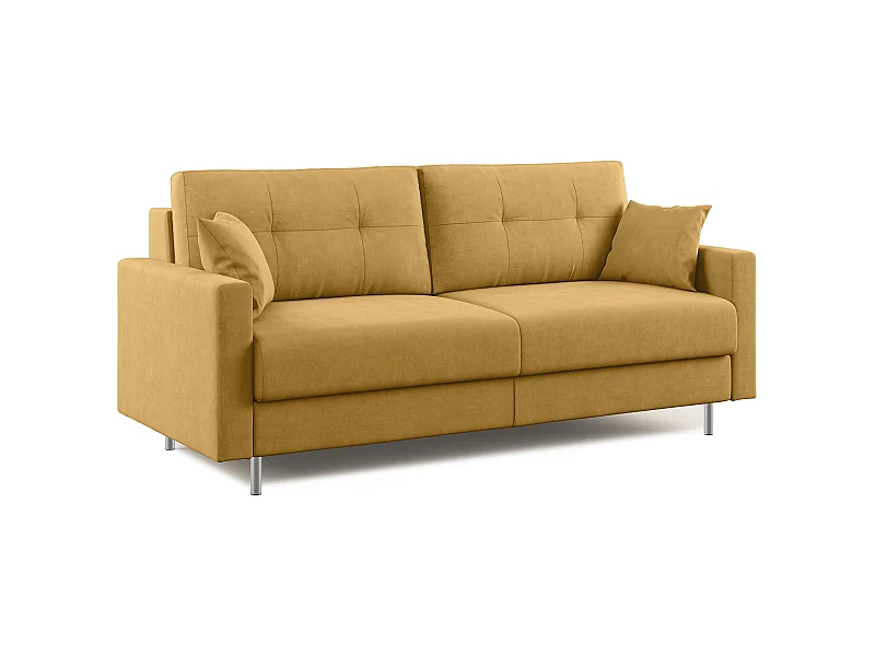 Megan Schlafsofa aus abwaschbarer Mikrofaser T11 188 cm (mat. 140x197) Gelb