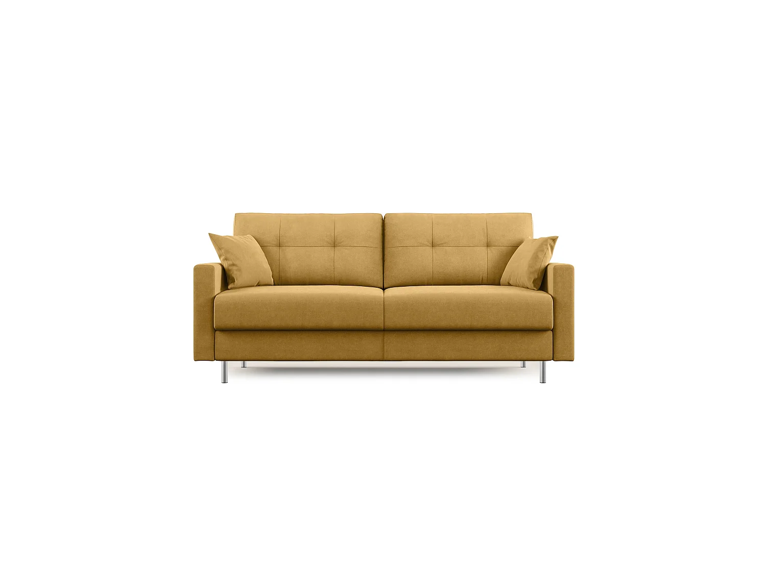 Megan Divano letto matrimoniale in microfibra smacchiabile T11 188 cm (mat. 140x197) giallo