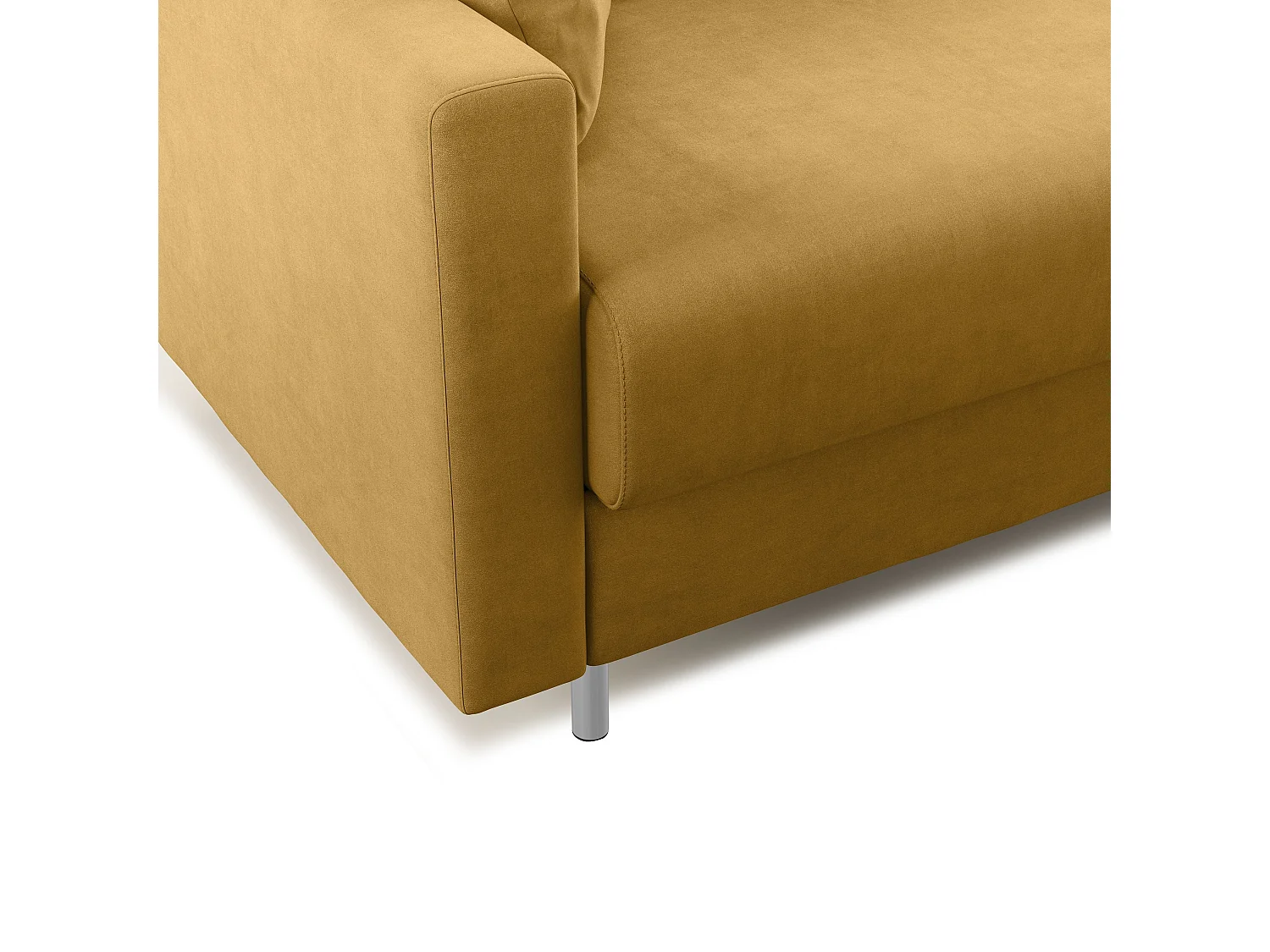 Megan Divano letto matrimoniale in microfibra smacchiabile T11 188 cm (mat. 140x197) giallo
