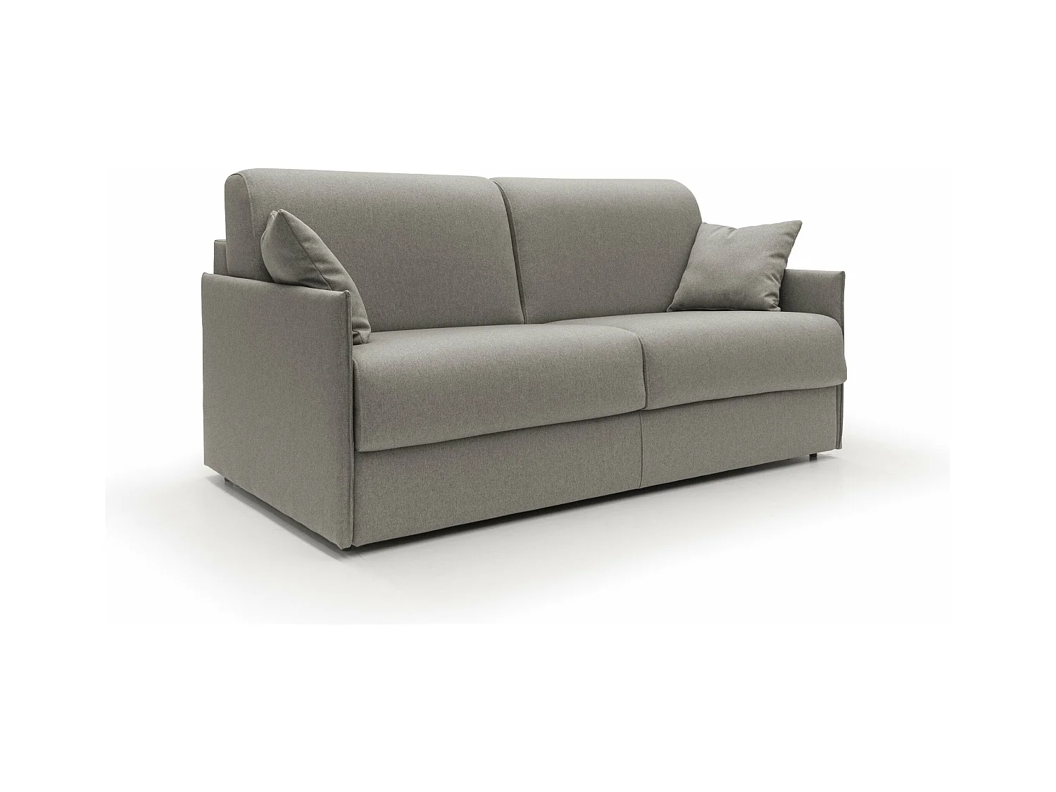 Evans Canapé lit convertible en tissu imperméable T13 149 cm (mat. 120x197)  taupe