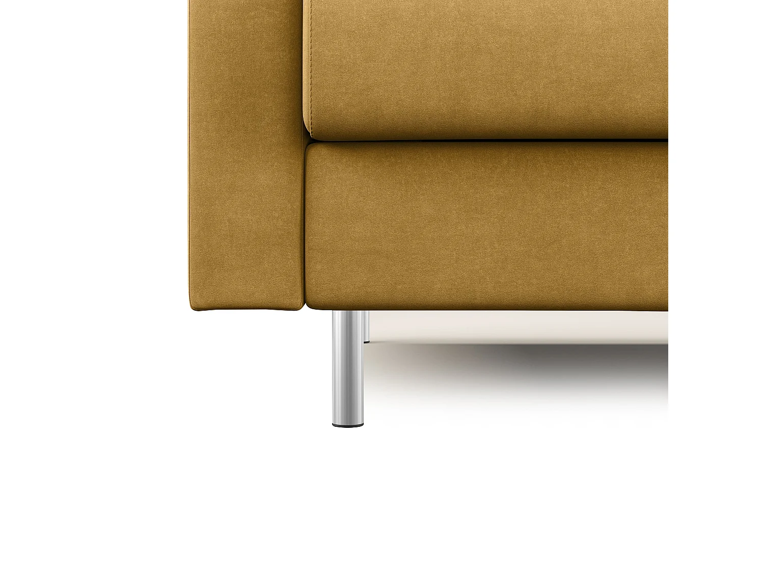 Megan Schlafsofa aus abwaschbarer Mikrofaser T11 168 cm (mat. 120x197) Gelb