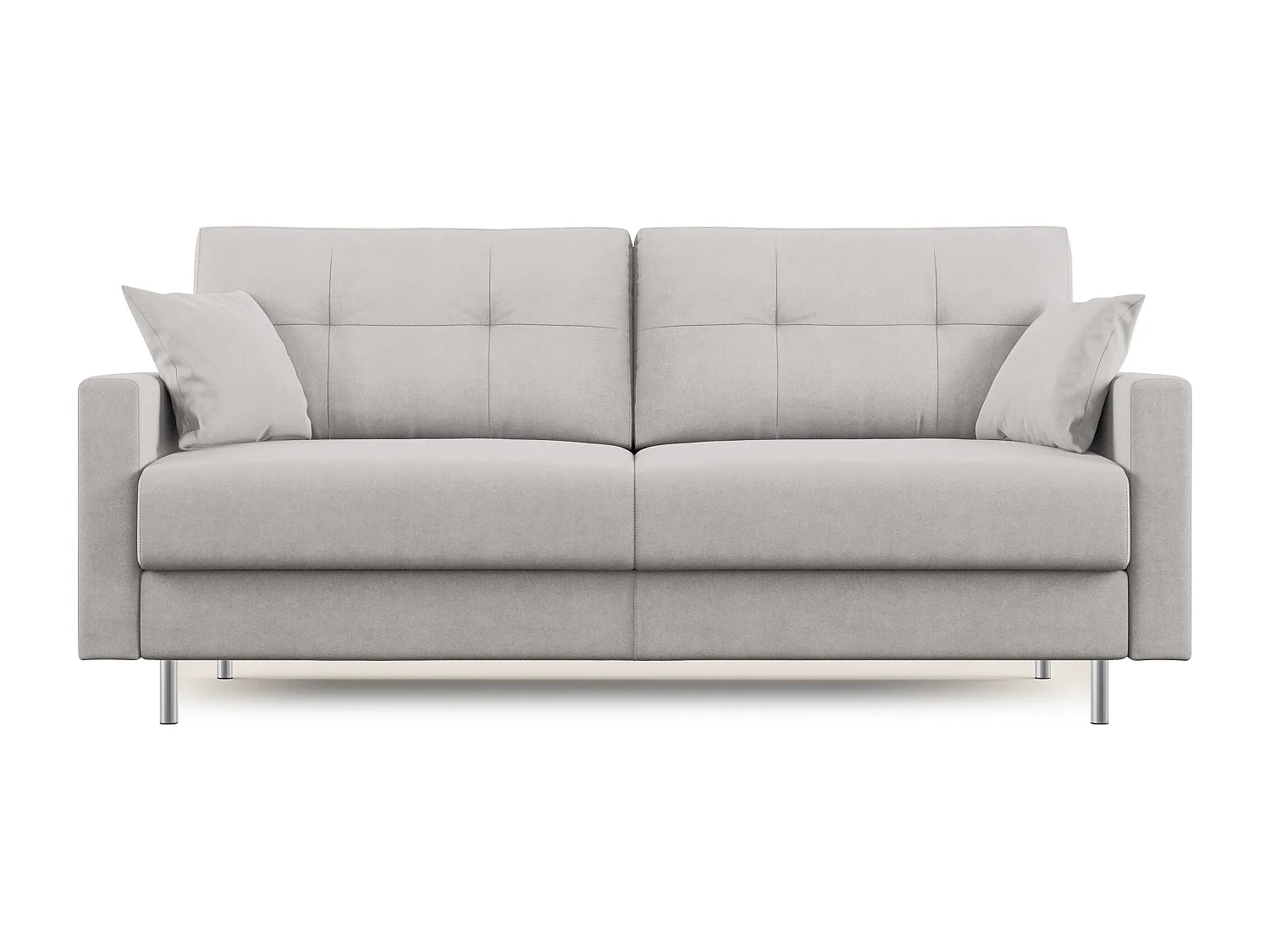 Megan Sofá convertible en microfibra extraíble 208 cm (mat. 160x197) Gris Claro