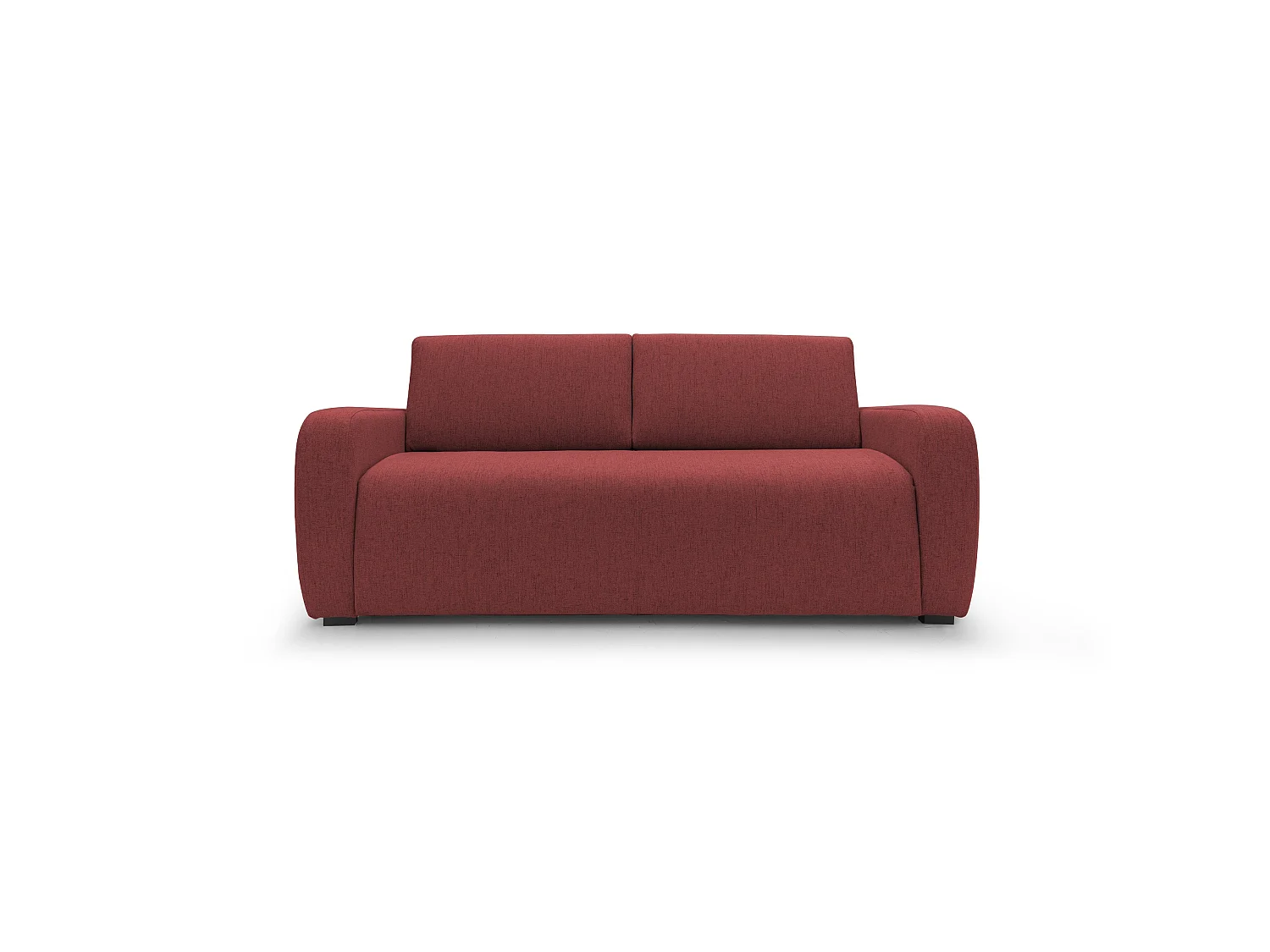Duna Divano letto matrimoniale con materasso 20 cm in tessuto impermeabile T03 215 cm (mat. 160x197) rosso